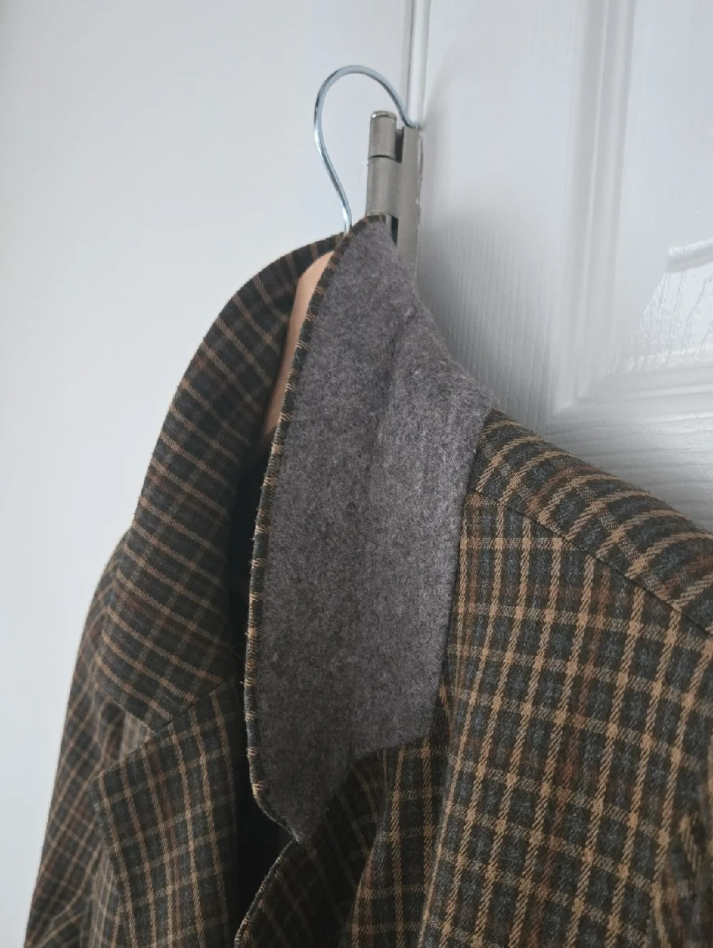 Madewell Caldwell Double-Breasted Blazer Oversized Checkered Pocket Lined NWOT
